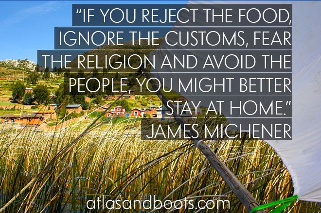 James Michener inspirational travel quotes