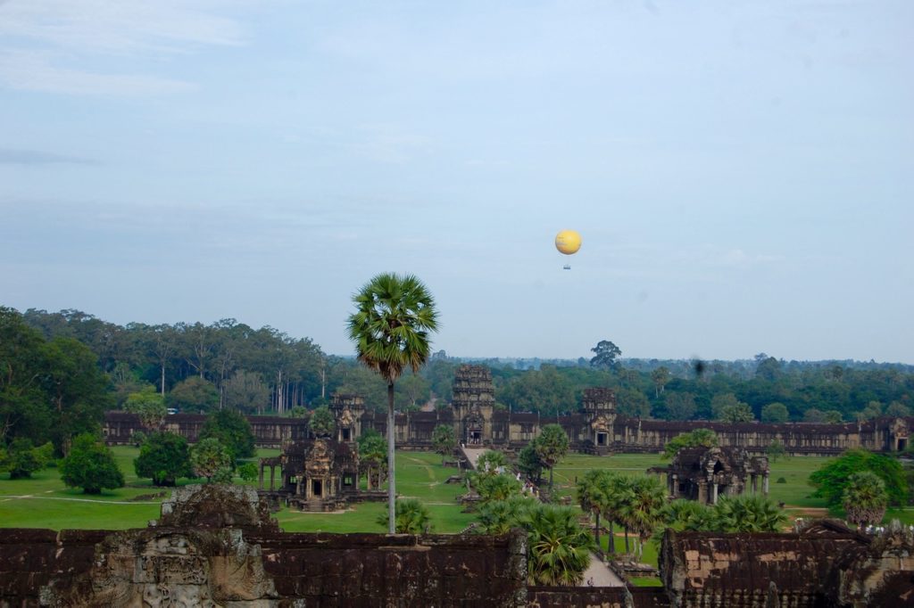 best time to visit Angkor Wat: view from top floor