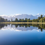 A lake in New Zealand, one of the world's least densely populated countries