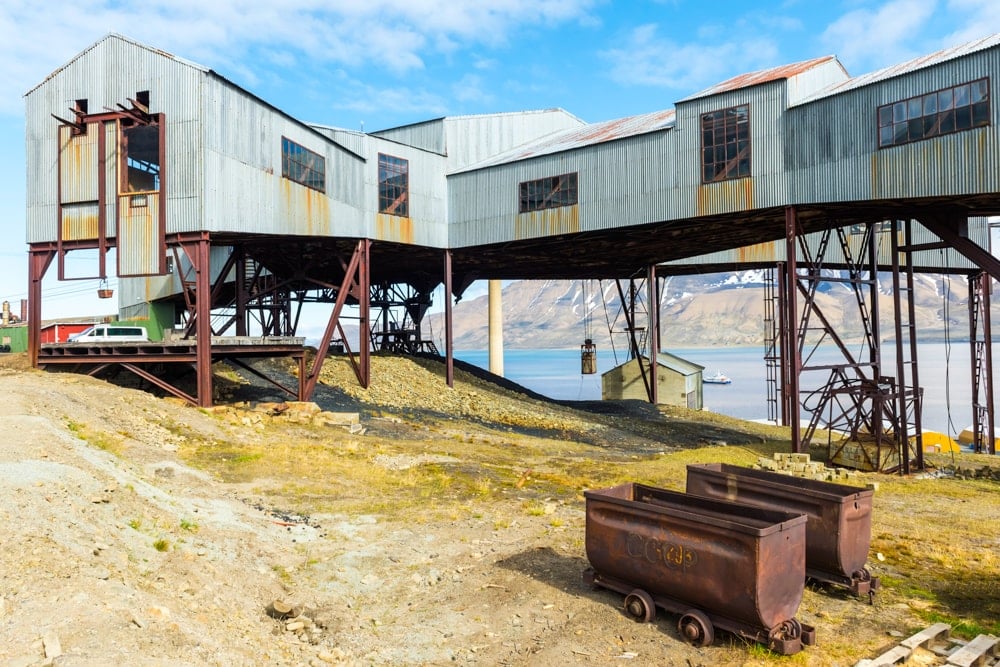 The cable car station on Longyearbyen, the world’s northernmost town cable