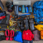 Denali gear list flat lay