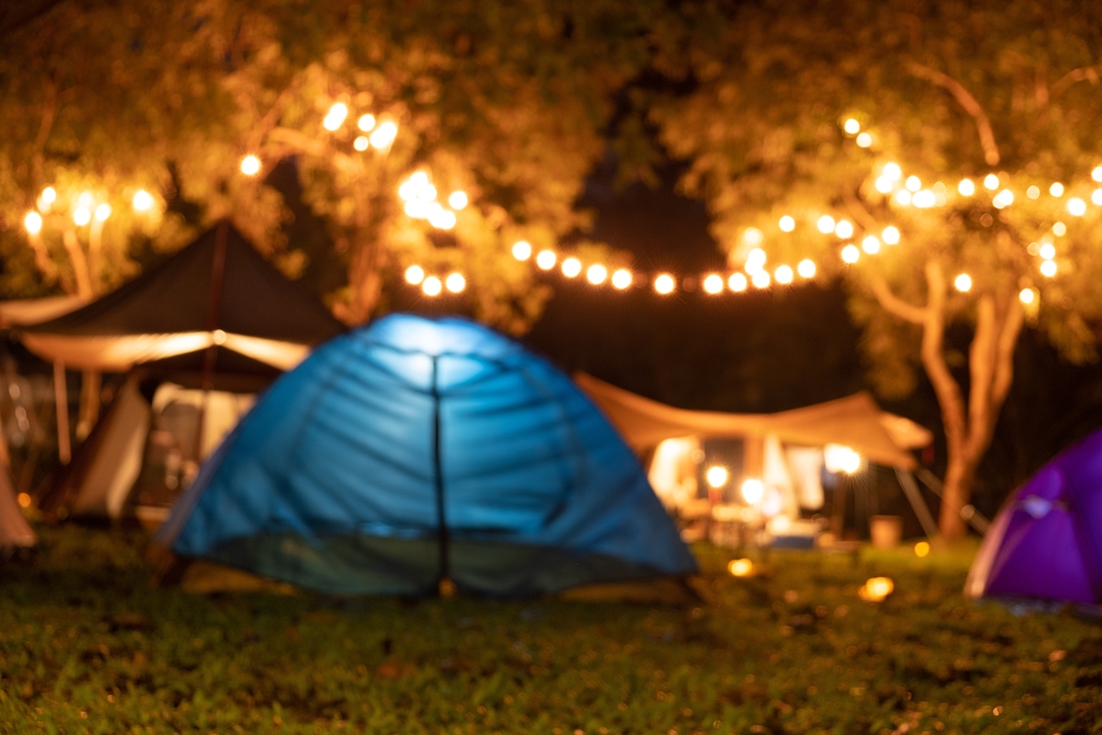 Campsite flooded with fairlights