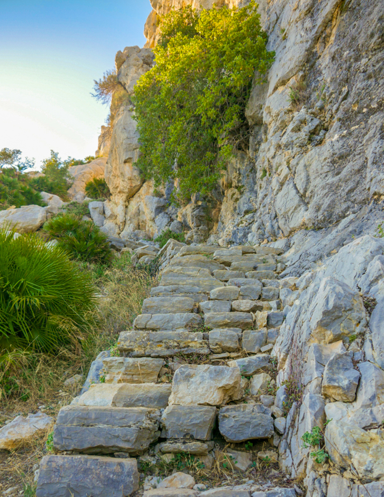 Steps on the Arab Staircase in Malaga