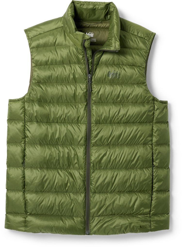 A green gilet for men