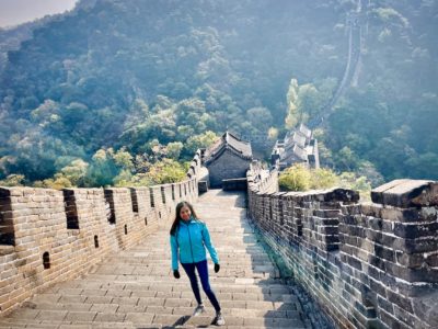 Kia on her solo trip to China