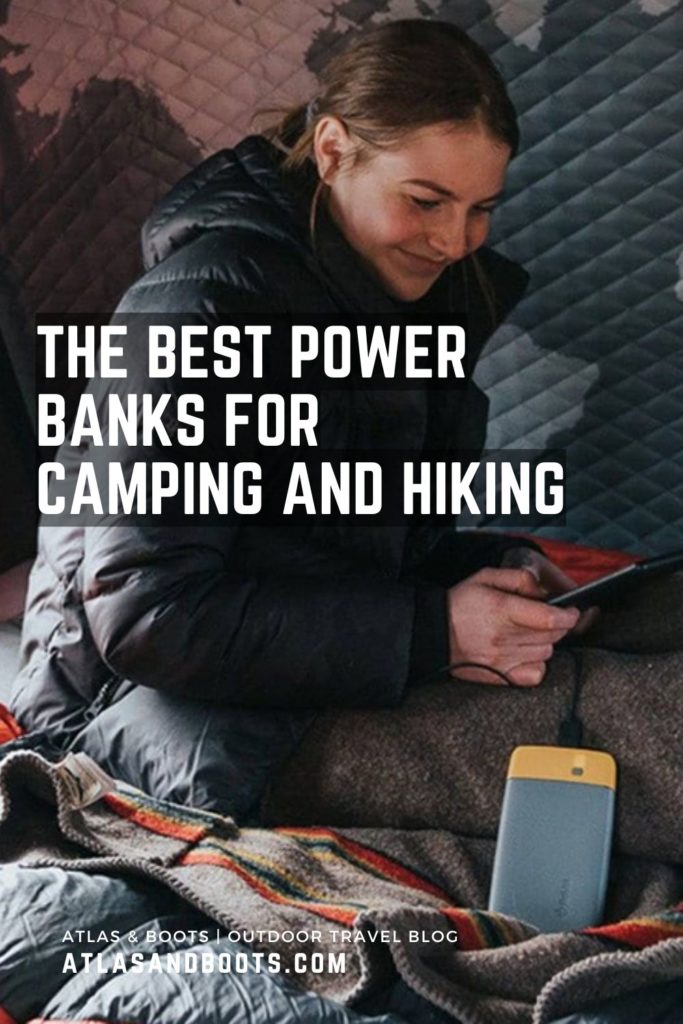 Best power banks for camping and hiking Pinterest pin